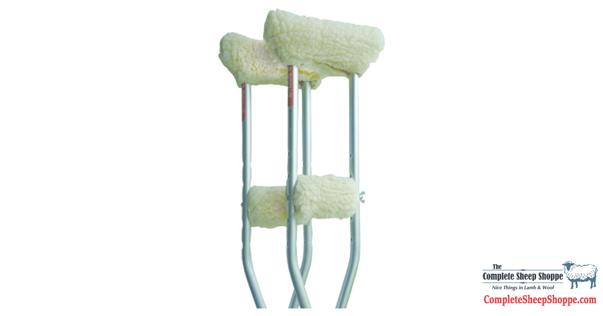 Wool Crutch Cover - Arm Pit Cover or Palm Cover