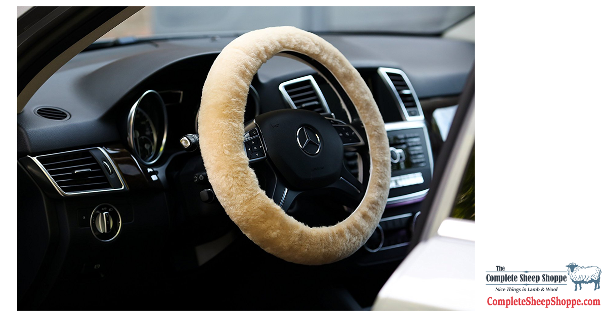 Sheepskin Steering Wheel Cover