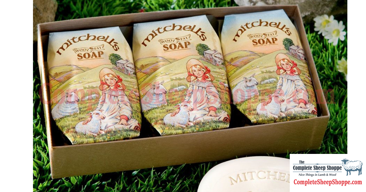 Mitchell's Wool Fat Soap - 3 Bar Gift Pack Large