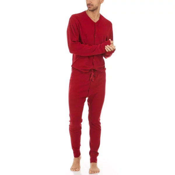 Wool Union Suit - Red Cowboy Underware