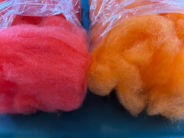 Alternative view of Shetland / Mohair Roving